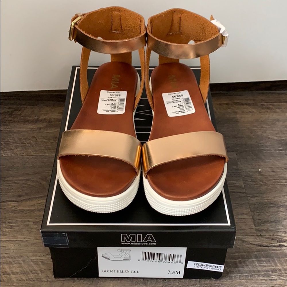 MIA Ellen Rose Gold Sandals